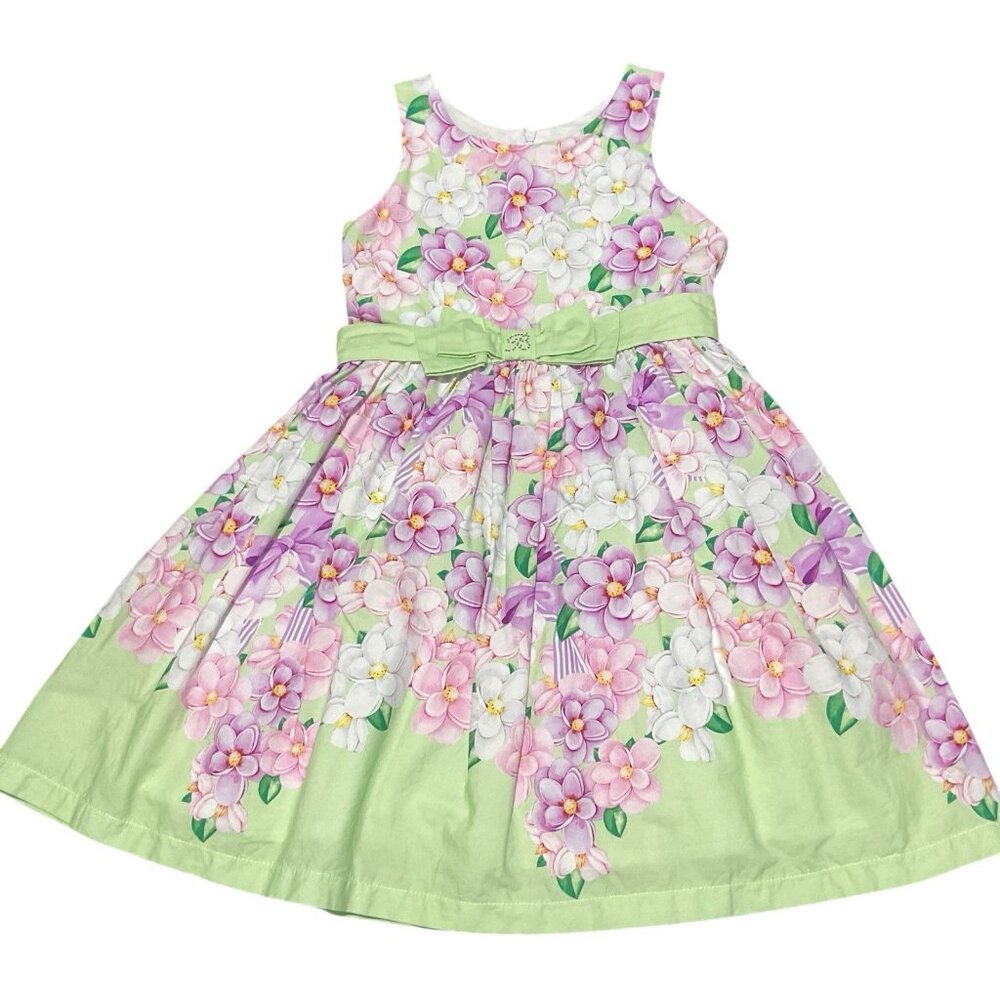 Balloon Chic Dress Girl’s 8 Floral Dress Church Sleeveless Zip